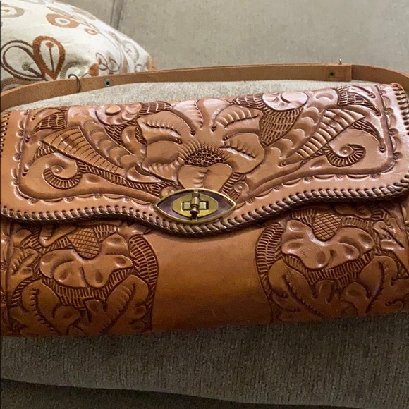 Vintage genuine leather purse clutch - Picture 7 of 9